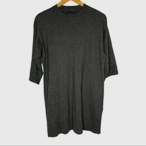 Eileen Fisher Tencel Gray Long Sweater Women's size XXS Oversized